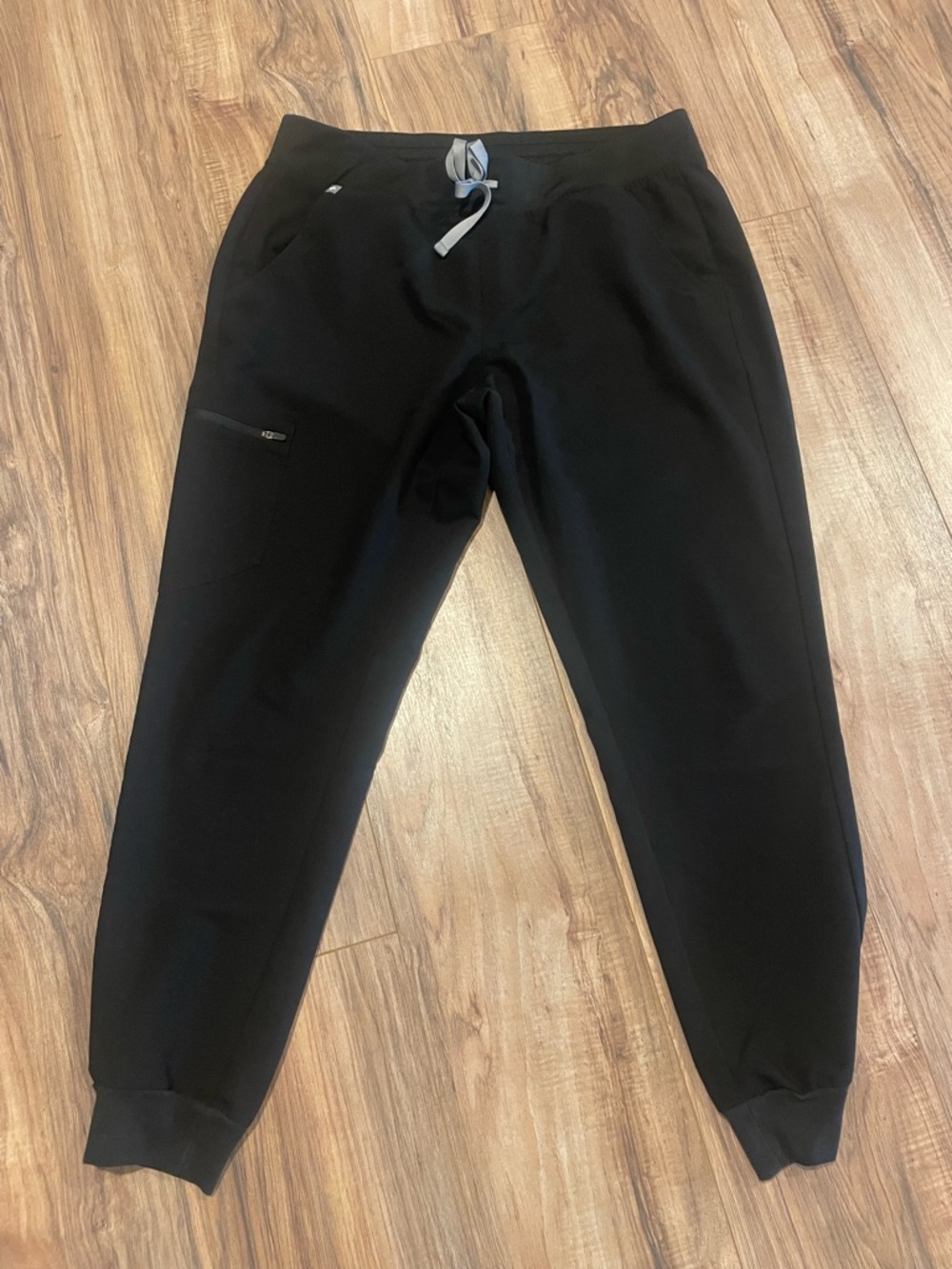 Figs Black Zamora Jogger Pants with Drawstring